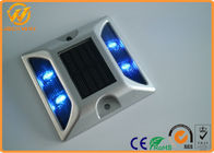 PC + Aluminum Solar Cat Eyes Reflective Road Studs 1500 Meters Visual Distance