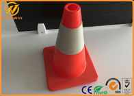 18 Inch Pvc Traffic Safety Cones With Reflective Collars , Base Size 28*28cm