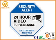 Notice Rectangle Aluminum Video Surveillance Sign Cctv Security Alert 0.4mm Thickness