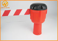 Road Traffic Management Cones Topper 9 Meters White / Red Plastic Retractable Belt