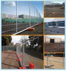 Waterproof Temporary Construction Fence Galvanized Welded Wire Panels With Plastic Base