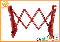 Roadside Temporary Muti Gate Expandable Plastic Traffic Barriers Crowd Control Max Length 2200mm