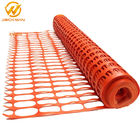 Crowd Control Anti Uv Orange Plastic Barrier Fence / Security Plastic Fence For Construction Sit