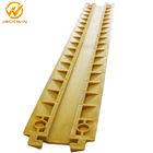 Yellow Single Channel Floor Core Cable Protector Ramp Indoor Usage For Promotion