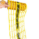 Underground Detectable Warning Mesh Tape CAUTION ELECTRIC CABLE BELOW Size 200mm*100meters