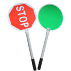 Traffic Racket Red/Green Stop Sign with handgrip length 40 cm Traffic Control Signs