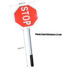 Traffic Control Signs,Traffic Racket Red Stop/Green Warning Sign with Handgrip Length 40cm, Sign Bat 29cm