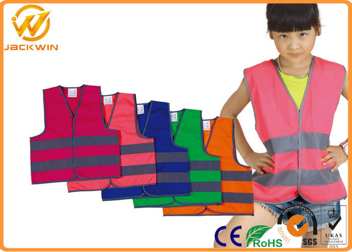 Roadway Security Child Safety Reflective Safety Vests EN1150 CE / ROHS / FCC