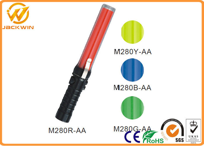 30cm Length Police LED Marshalling Wands with Harsh and Clip 3.3Hz Flash Frequency