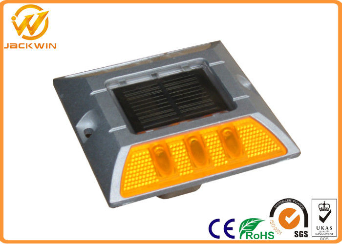 Reflective Aluminum LED Solar Road Stud for Lane / Street Waterproof IP68