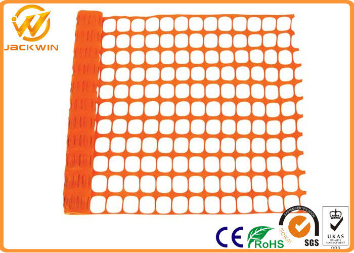 Eco Friendly Plastic Barrier Fencing , Construction Safety Plastic Mesh Netting