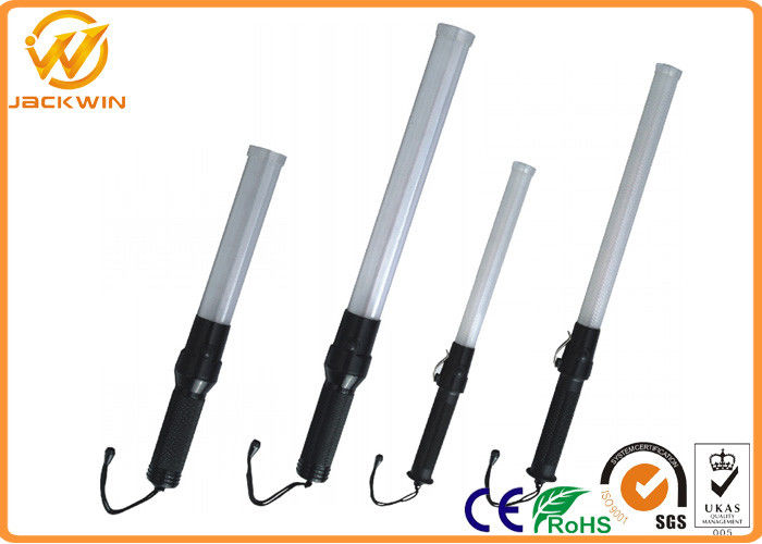 Rechargeable Portable Police LED Traffic Baton With Metal Clips Water Proof