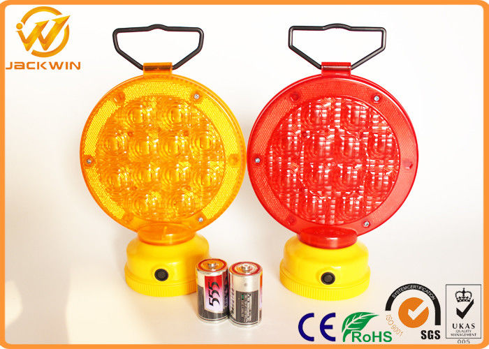 Single Lens 12 LED Traffic Warning Lights for Traffic Control & Work Zone