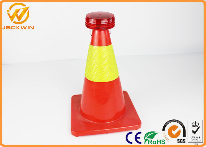 Anti Theif Traffic Safety Cones Mini LED Warning Light Powered by Solar Batteries