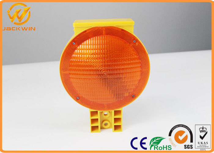 High Brightness Battery LED Orange Traffic Warning Lights For Construction Sites