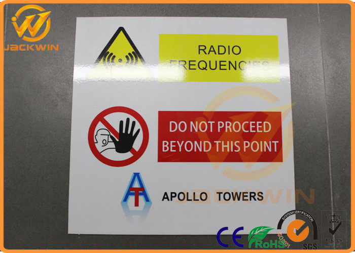 Diamond Grade Reflective Traffic Warning Signs Waterproof Aluminum No Touch Signs