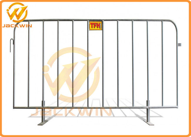 Removable Portable Event Galvanized Steel Pedestrian Barriers with Flat Feet
